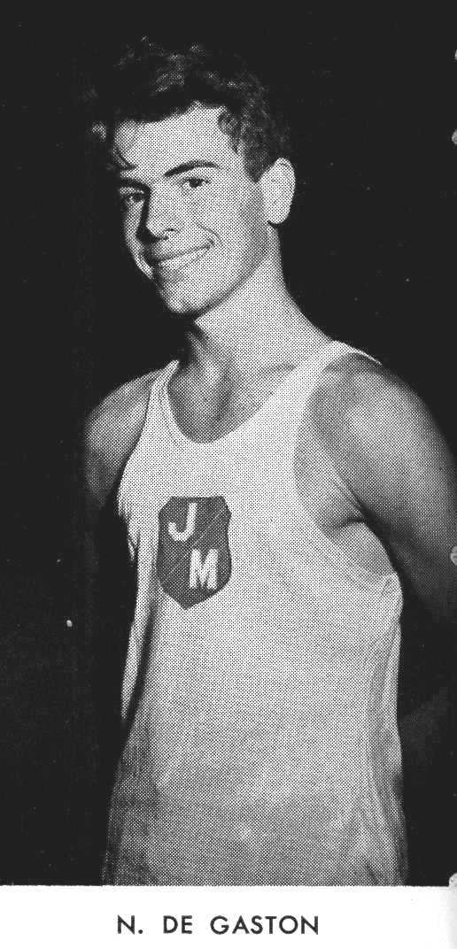 1955  HS Neal Sr year individual, gymnastics team pic.